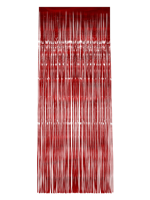 Shimmer Curtain - Red